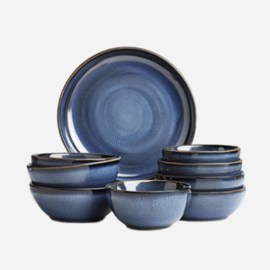 Bzyoo 12 Piece Melamine Dinnerware Set