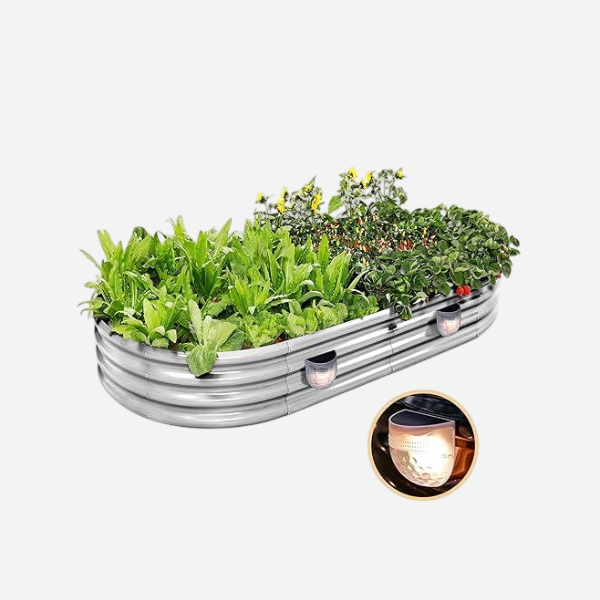 Land Guard Galvanized Raised Garden Bed