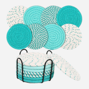 ☕ Colorful Coasters Set 8PCS Drink Mat Decor 2