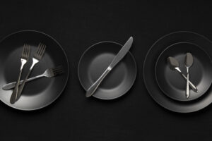 🍽️ 24-Piece Black Stainless Steel Silverware Set 1