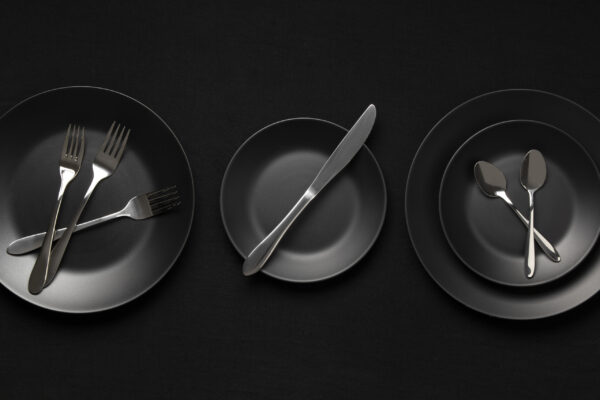 🍽️ 24-Piece Black Stainless Steel Silverware Set 1