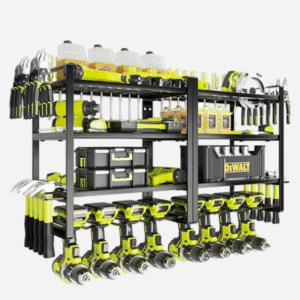 🔧 KAFAHOM Power Tool Organizer – 8 Drill Wall Rack