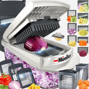 🥗 Mueller 10-in-1 Vegetable Chopper & Slicer White Green 2
