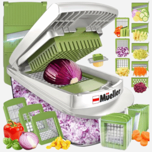 🥗 Mueller 10-in-1 Vegetable Chopper & Slicer White Green