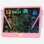 LCD Writing Tablet 12 – Pink Erasable Drawing Pad for Kids (Ages 3–7)