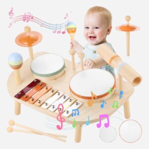 Montessori Baby Musical Instruments Set – Wooden