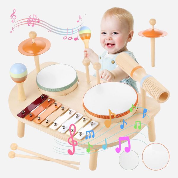 Montessori Baby Musical Instruments Set – Wooden