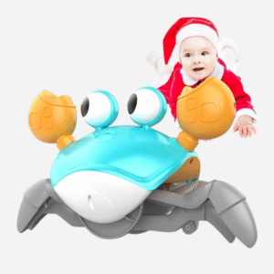 Yeaye Crawling Crab Baby Toy – Interactive Music Crawling Toy for Infants (Green)