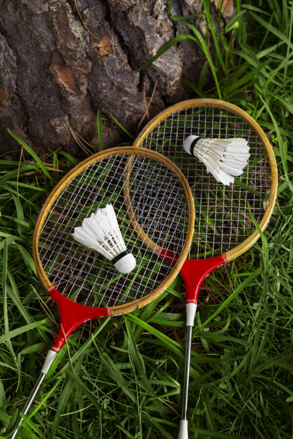 flat-lay-badminton-rackets