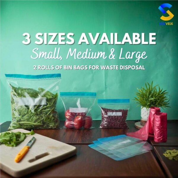 70 Pcs with 2 Rolls of Bin Bags
